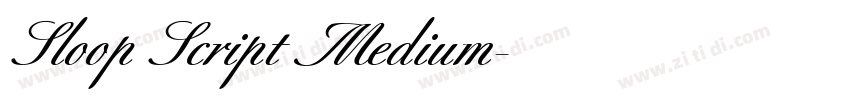 Sloop Script Medium字体转换